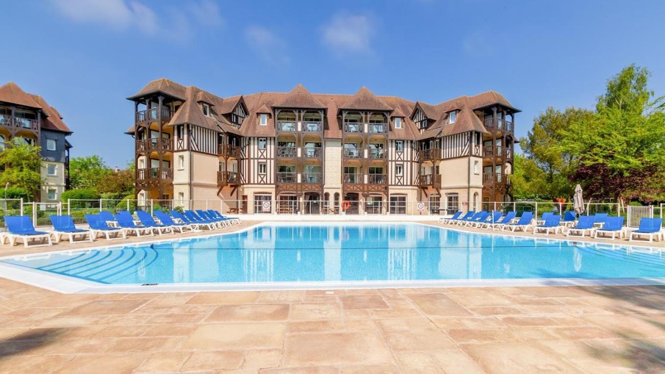 Appart 2 Chambres Piscine Chez Rox - Residence Du Golf دوفييل المظهر الخارجي الصورة